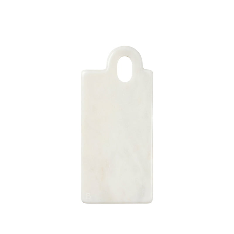 Broste Copenhagen - Olina Schneidebrett | Marmor weiß / 14 x 31 cm