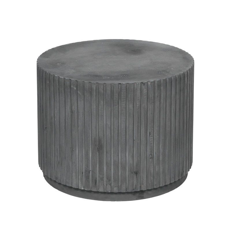 Broste Copenhagen - Rillo Beistelltisch | Ø 56 x H 42 cm / charcoal