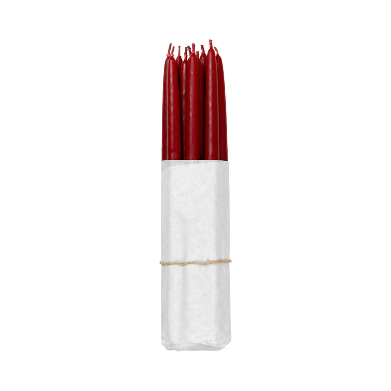 Broste Copenhagen - Tapers getauchte Spitzkerze | burgundy