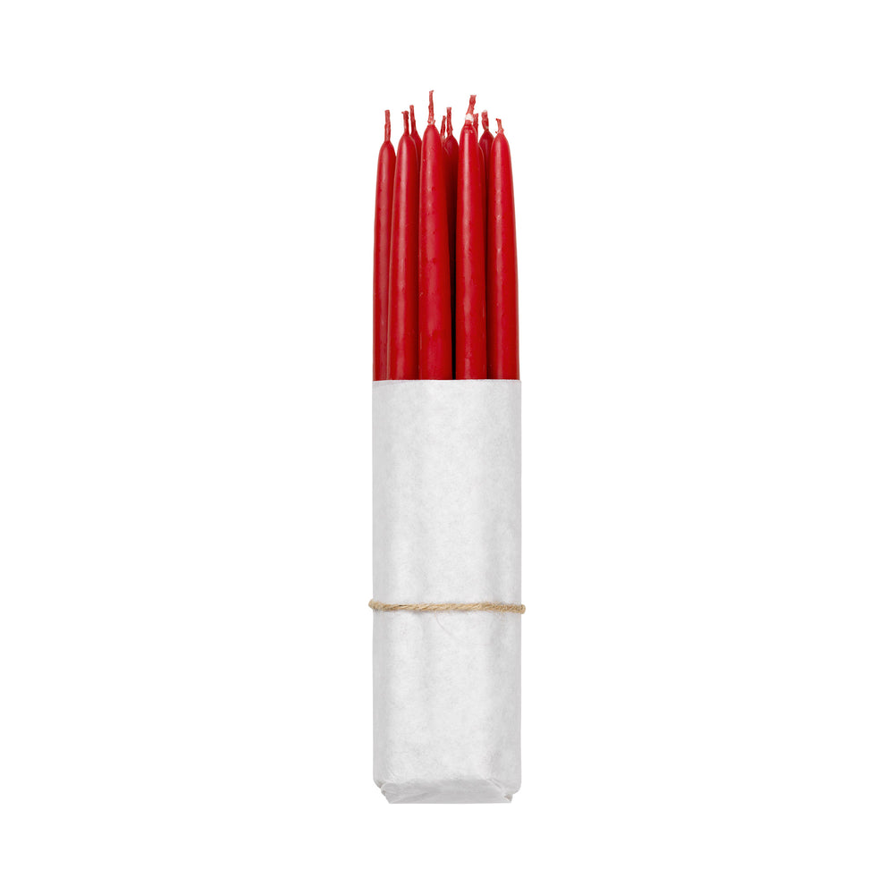 Broste Copenhagen - Tapers getauchte Spitzkerze | truly red