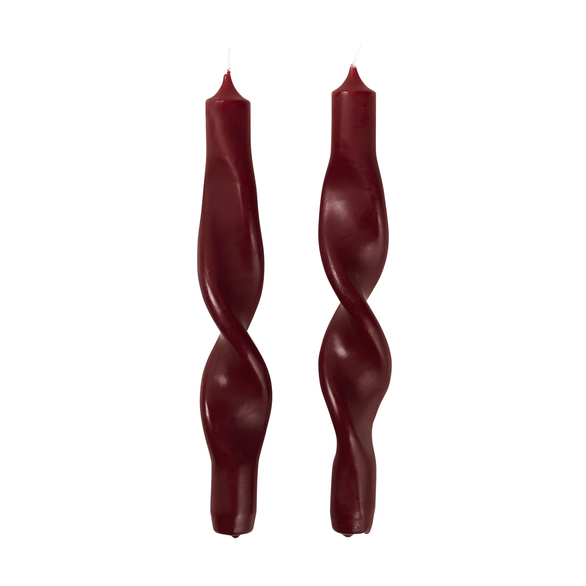 Broste Copenhagen - Twist Kerzen | burgundy