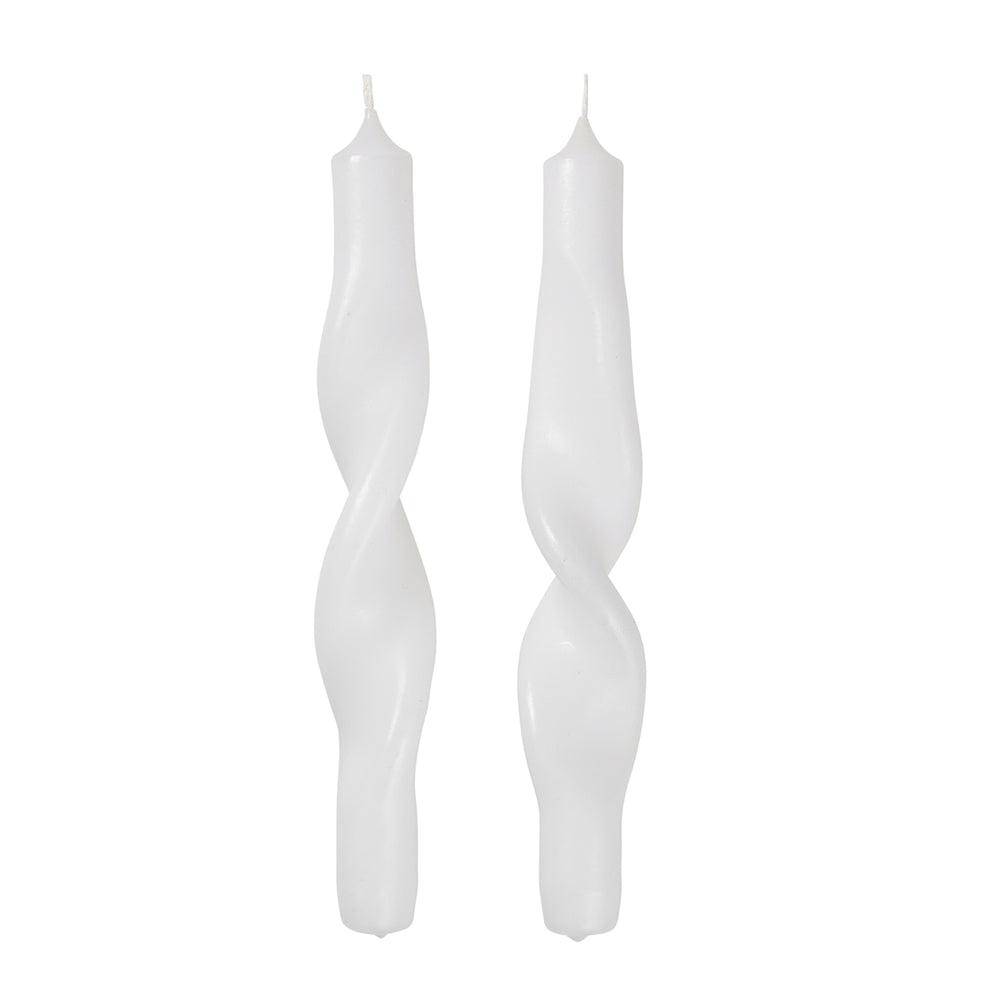 Broste Copenhagen - Twist Kerzen | pure white
