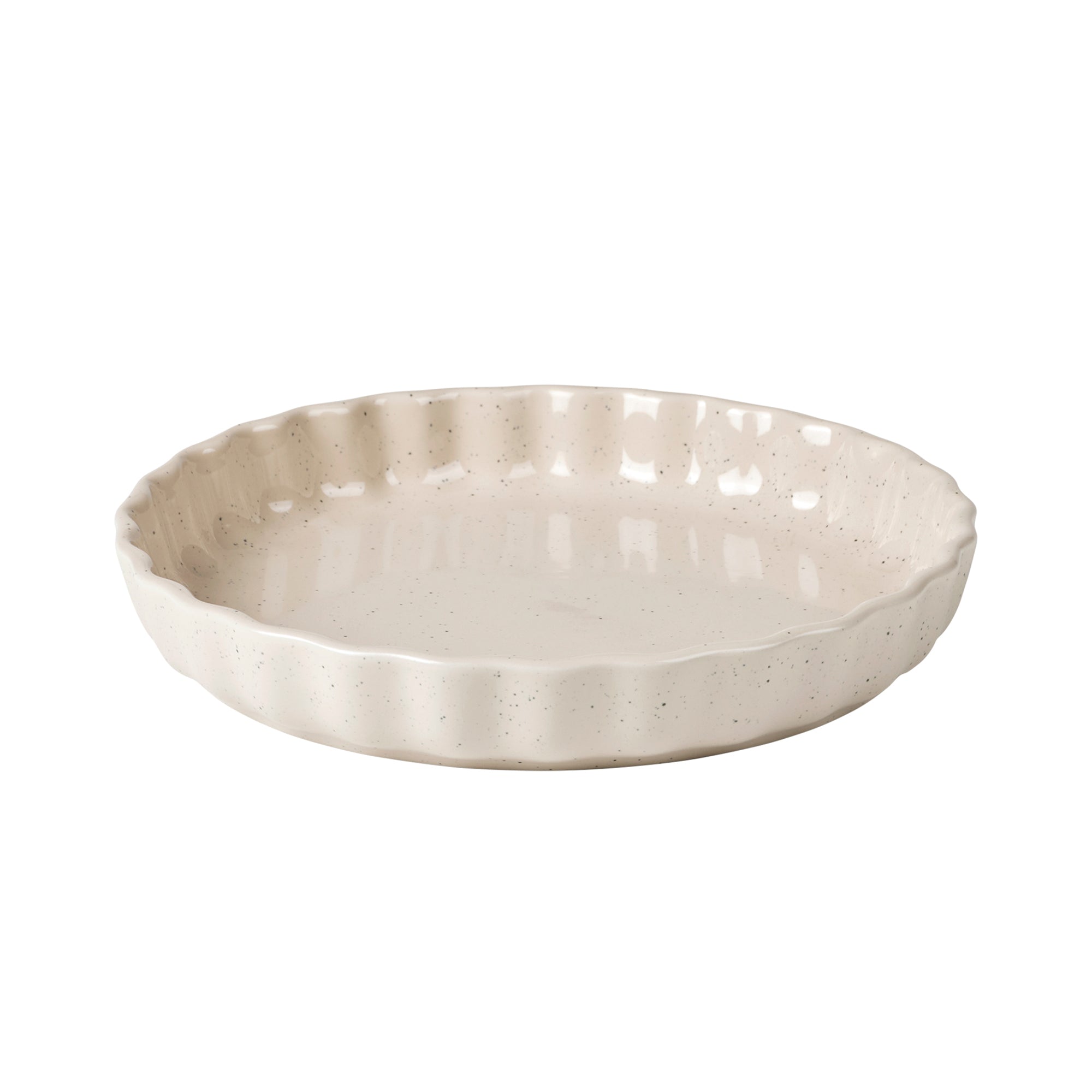 Broste Copenhagen - Vig Tortenplatte | beige