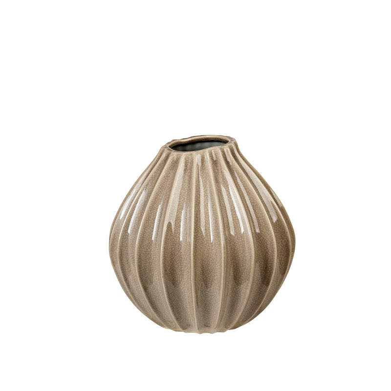 Broste Copenhagen - Wide Vase | Ø 25 x H 25 cm / rainy day