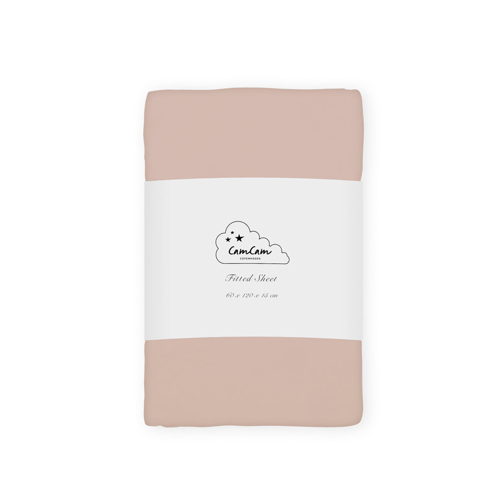 Cam Cam Copenhagen - Kinder-Spannbettlaken | 60 x 120 cm / dusty rose