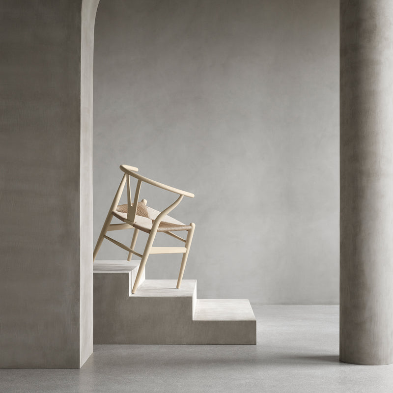 Carl Hansen - CH24 Wishbone Chair, schwarzes Geflecht