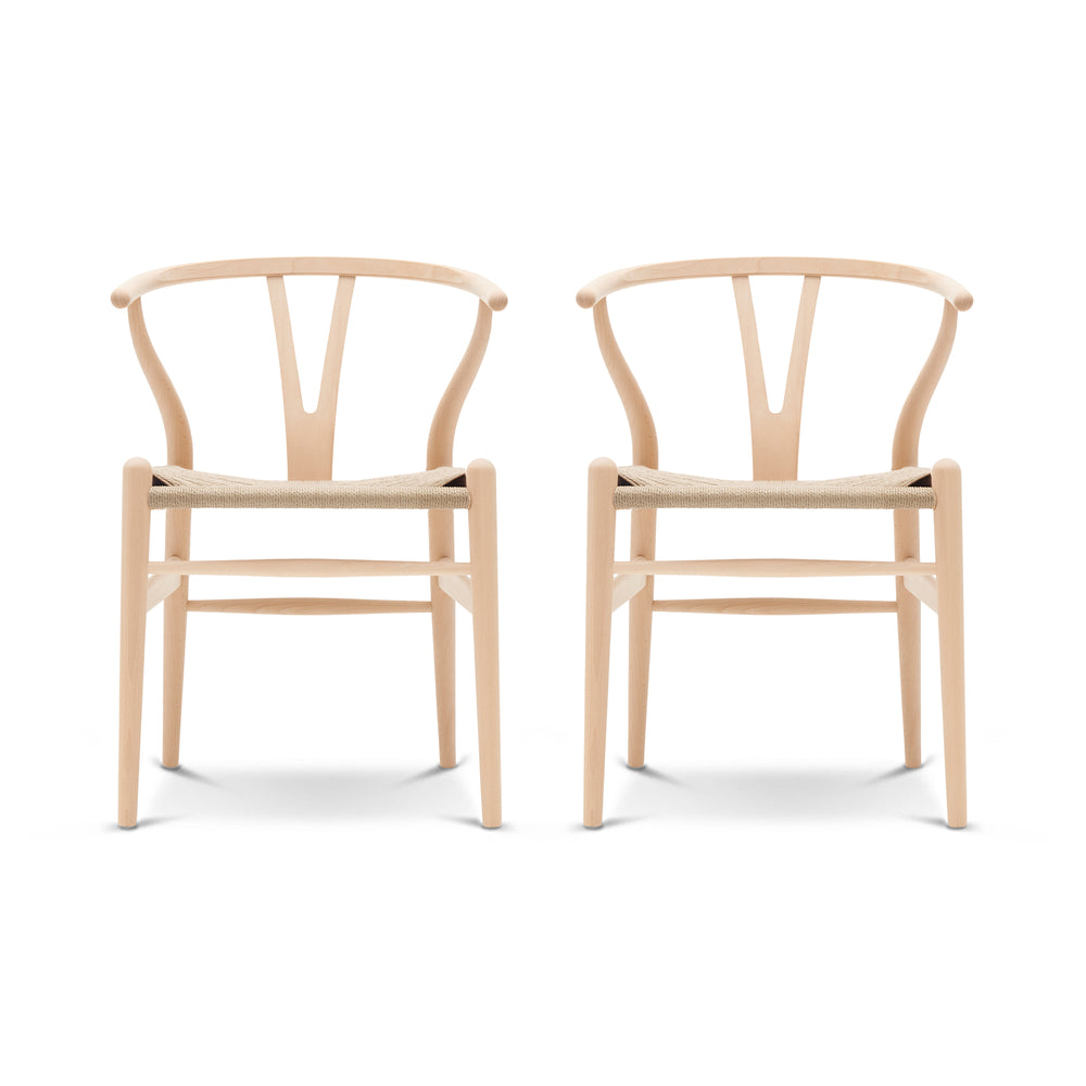 Carl Hansen - CH24 Wishbone Chair Set | 2er-Set / Buche geseift