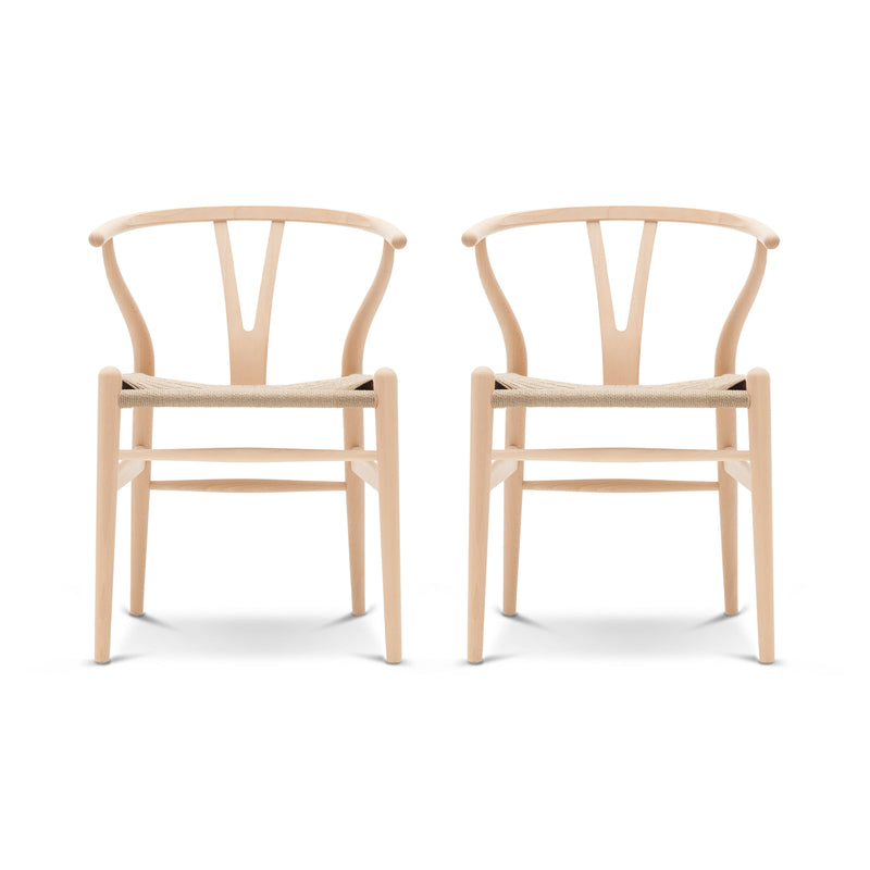 Carl Hansen - CH24 Wishbone Chair Set | 2er-Set / Buche geseift