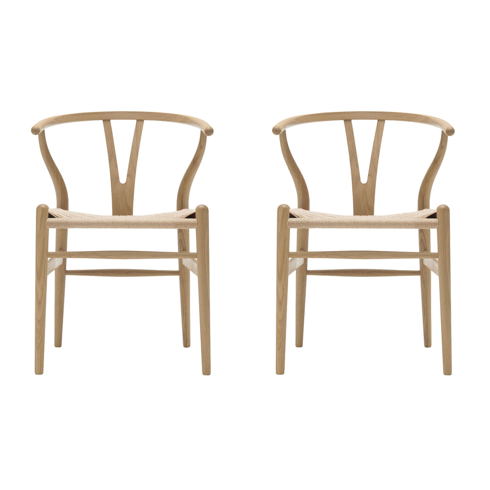 Carl Hansen - CH24 Wishbone Chair Set | 2er-Set / Eiche geseift
