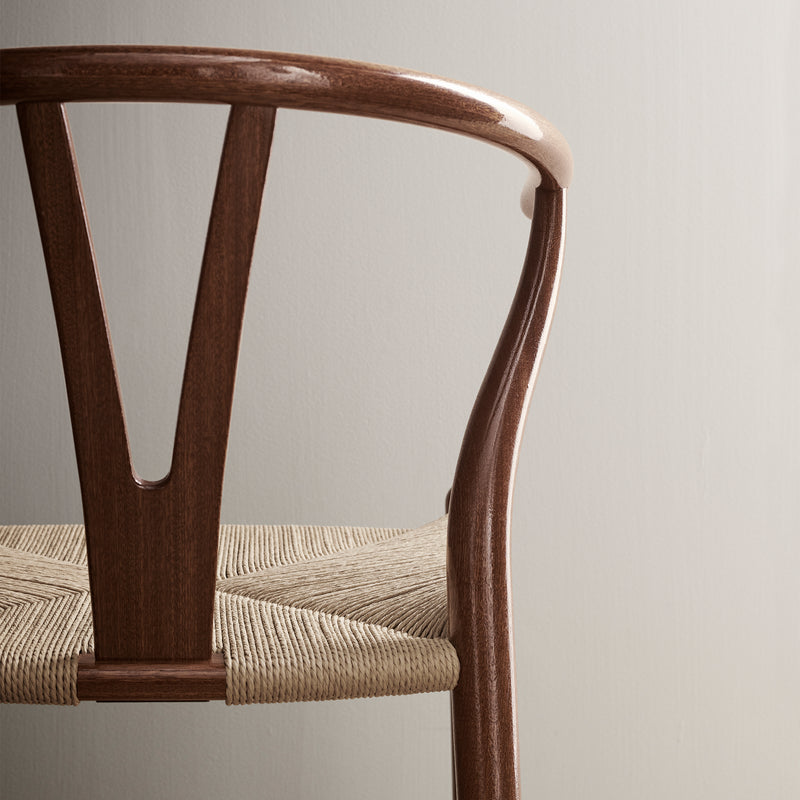 Carl Hansen - CH24 Wishbone Chair, schwarzes Geflecht