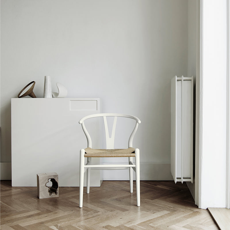 Carl Hansen - CH24 Wishbone Chair, schwarzes Geflecht