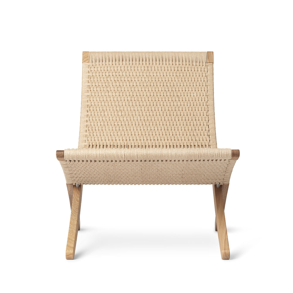 Carl Hansen - MG501 Cuba Chair | Papiergarn natur / Eiche geseift , Papiergarn natur / Eiche geölt 