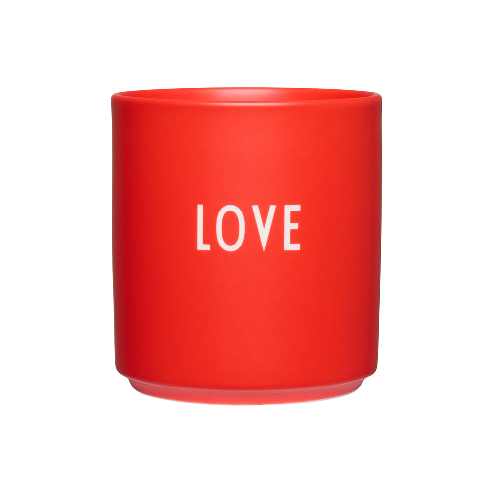 Design Letters - AJ Favourite Porzellan Becher | Love / rot