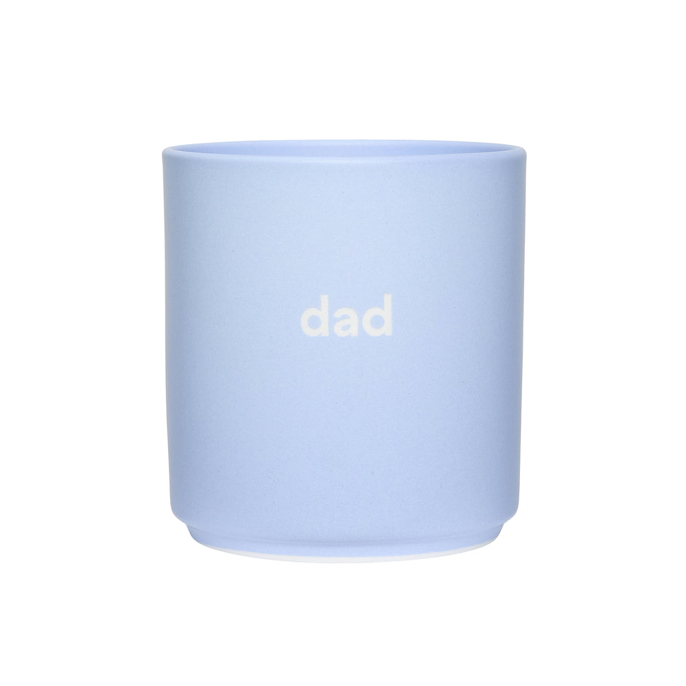 Design Letters - AJ Favourite Porzellan Becher | dad / dusty blue