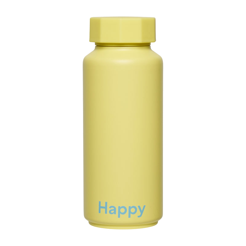 Design Letters - AJ Thermosflasche Hot &amp; Cold | gelb (Happy)