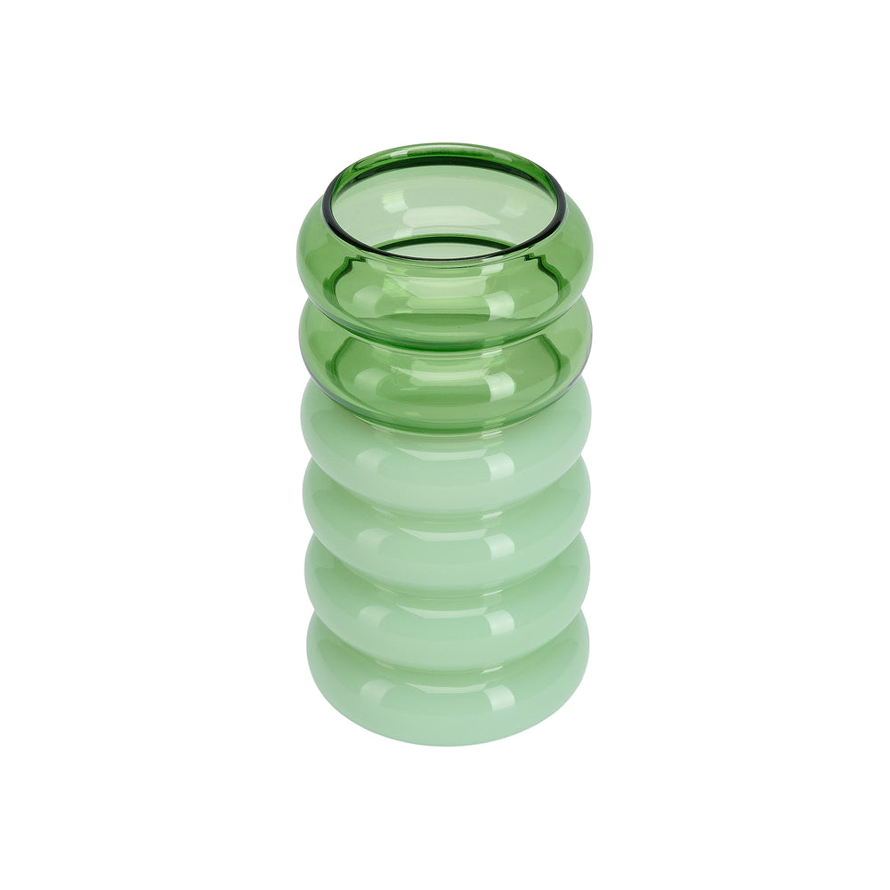Design Letters - Bubble - 2 in 1 Vase &amp; Kerzenhalter | green/milky green