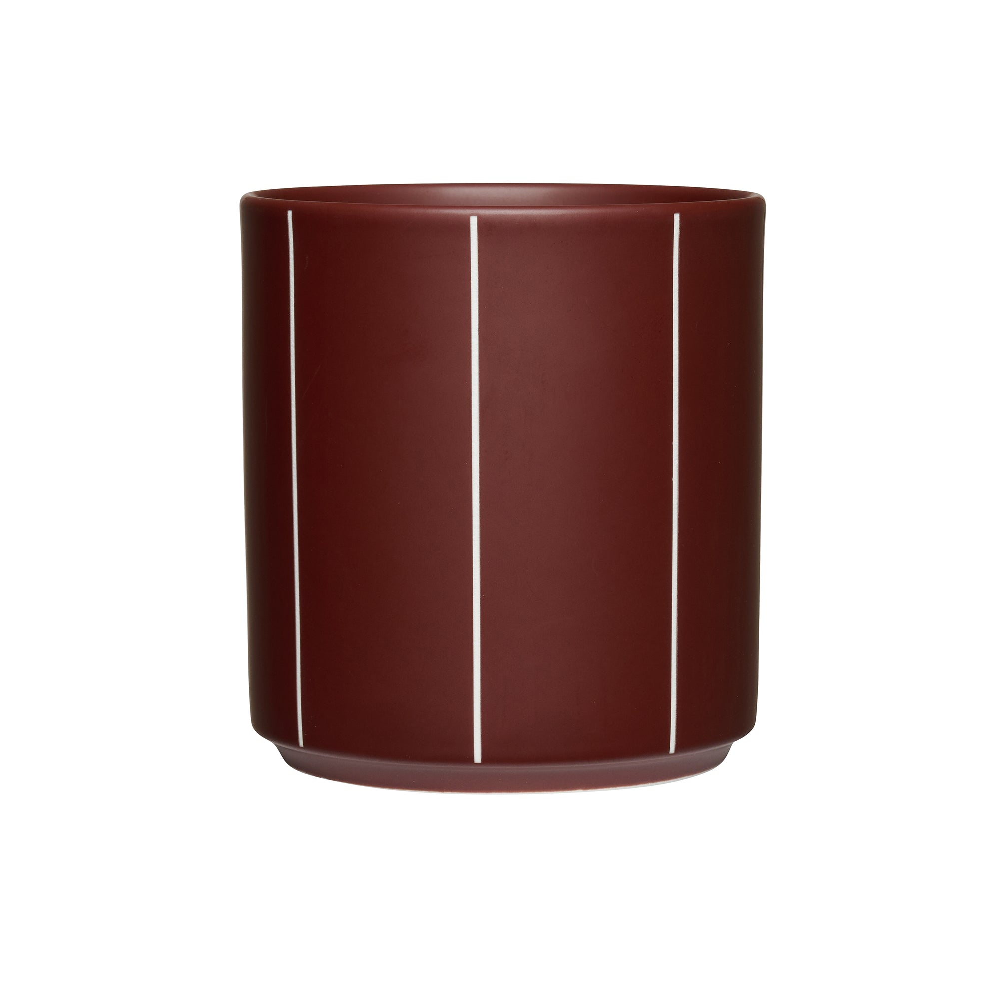 Design Letters - Nordic Pyjamas Becher | burgundy stripe