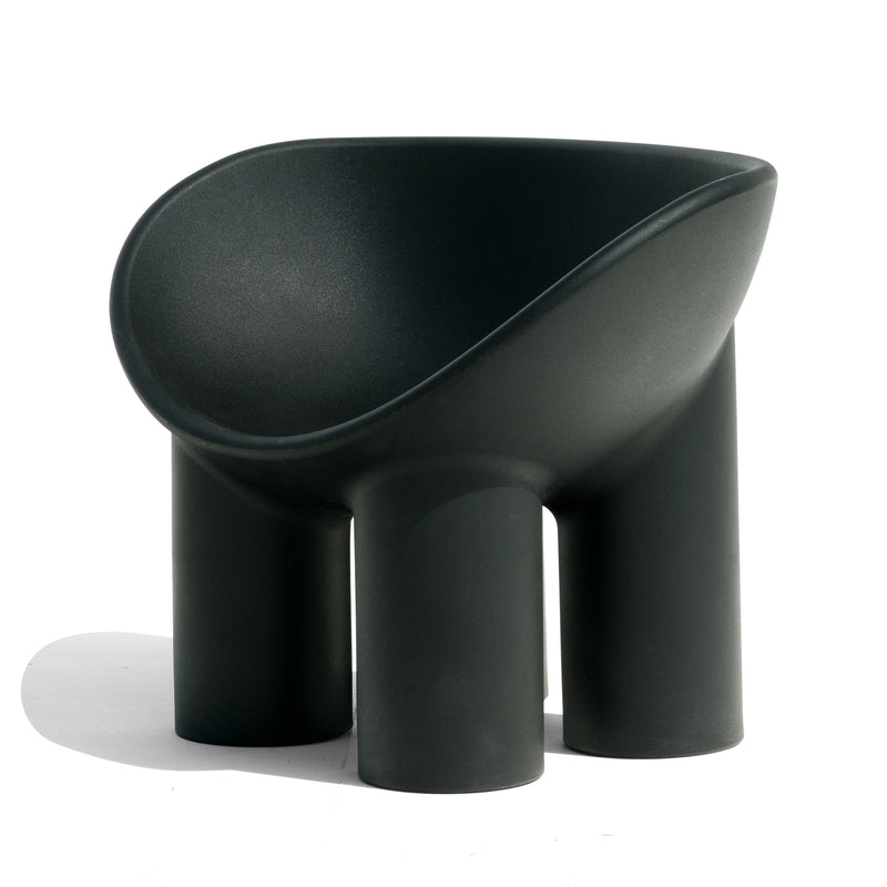 Driade - Roly Poly Armchair | graphitschwarz, graphitschwarz recycled