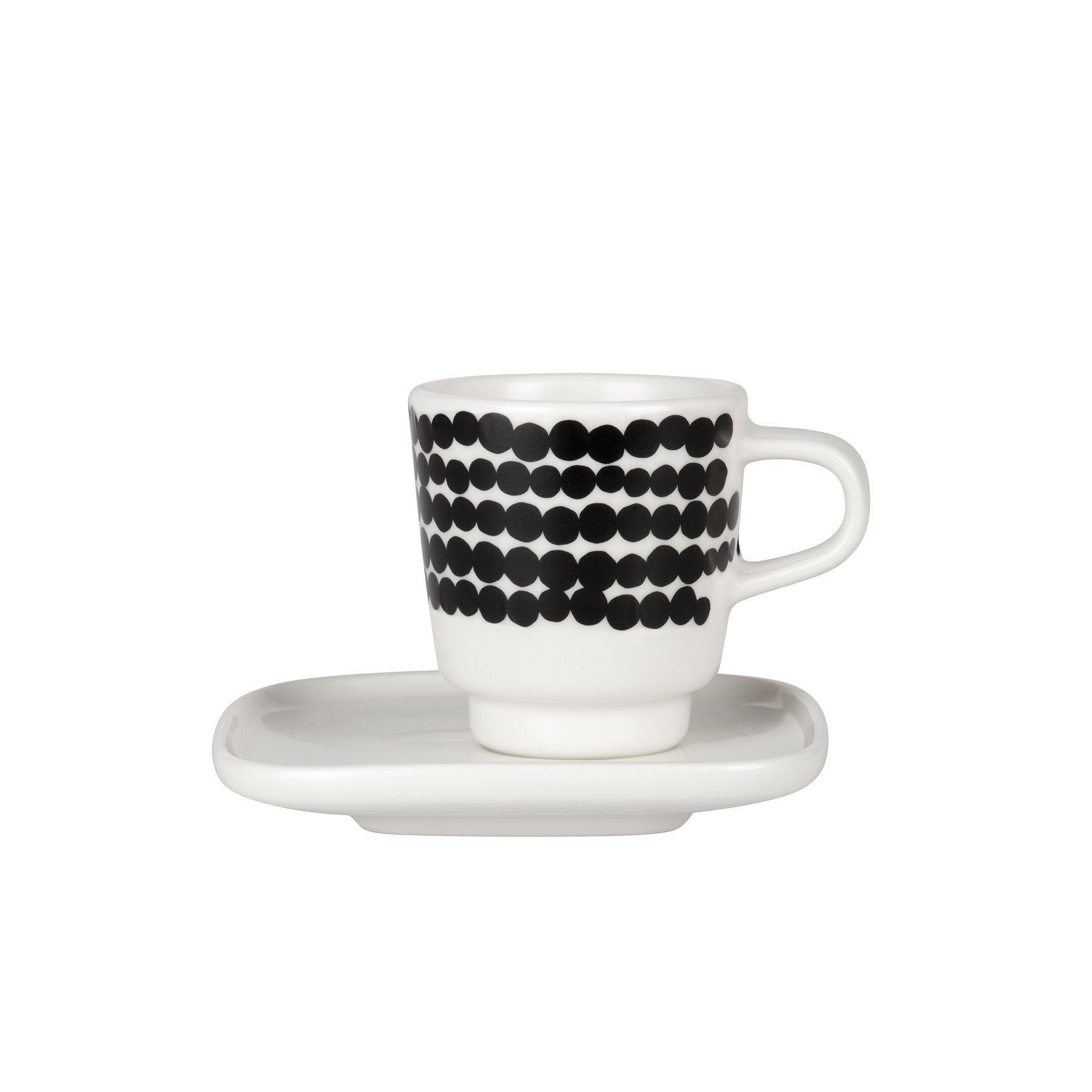 Marimekko - Oiva Räsymatto Espressotasse mit Untertasse | 