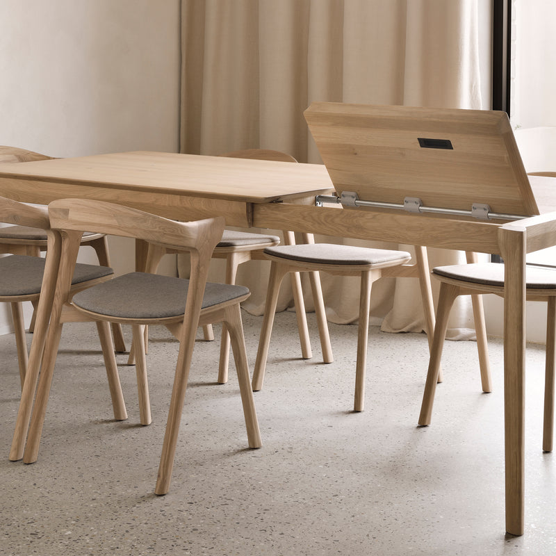 Ethnicraft - Bok ausziehbarer Tisch rechteckig | Eiche / 200/300 x 90 cm