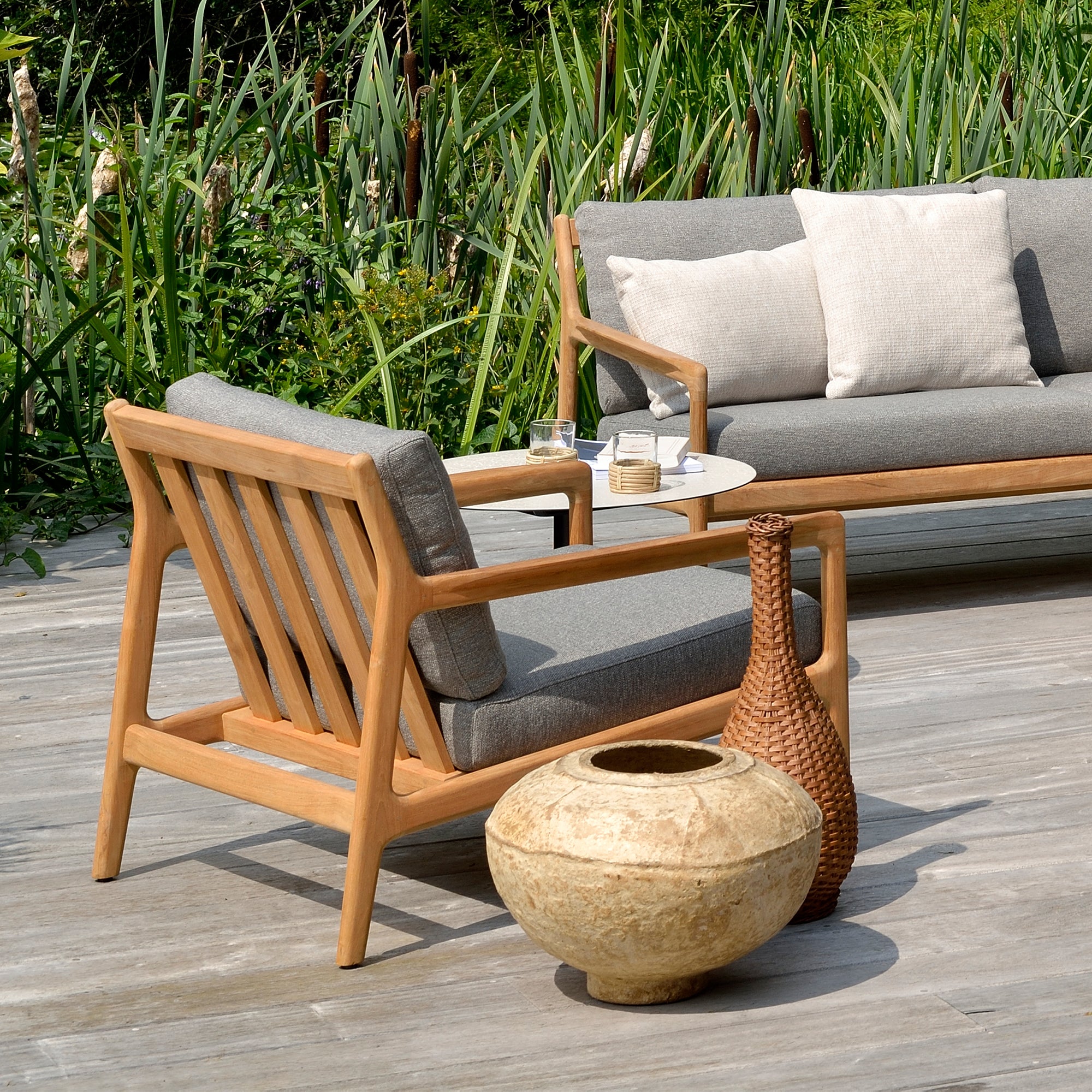 Ethnicraft - Jack Outdoor Loungesessel | teak /mokka