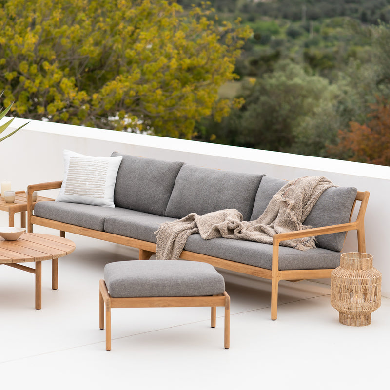 Ethnicraft - Jack Outdoor Sofa | 3-Sitzer / teak /mokka