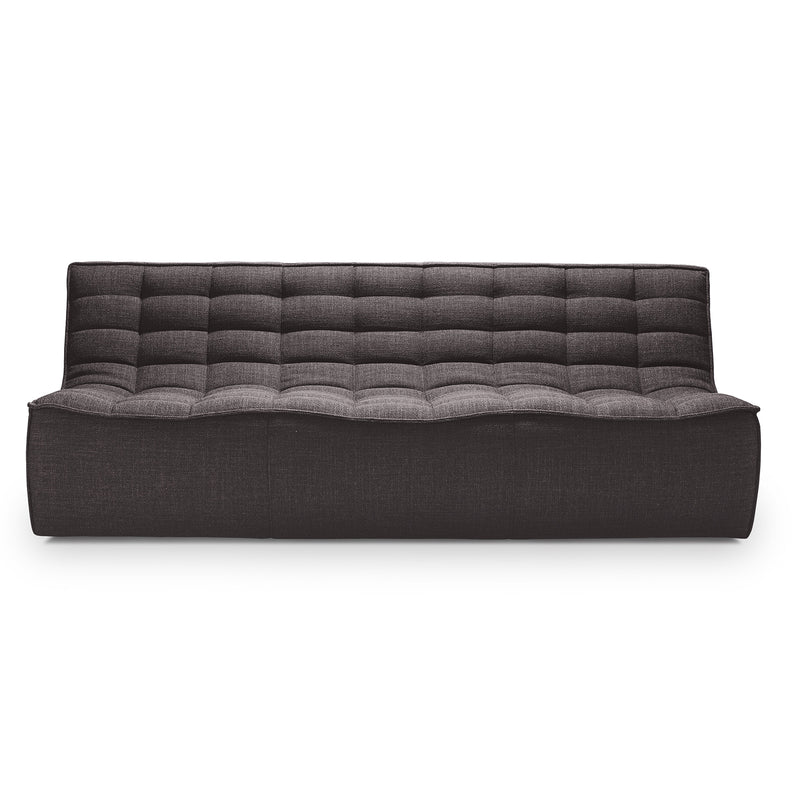 Ethnicraft - N701 3-Sitzer Sofa | dark grey