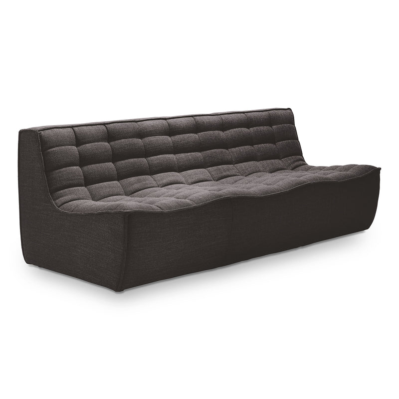 Ethnicraft - N701 3-Sitzer Sofa | dark grey