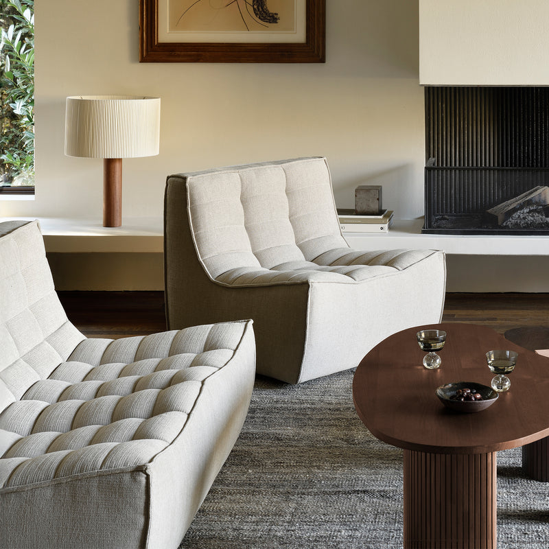 Ethnicraft - N701 Sessel, beige | Eco ecru