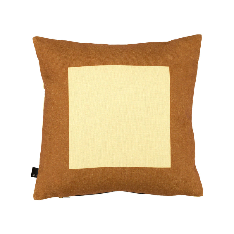 FÉST - Square Kissen | gelb/braun