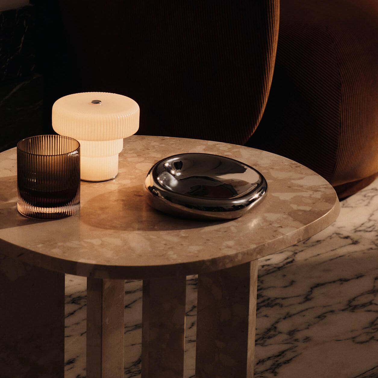 Ferm Living - Bellure Schale | Ø 17 cm / rustic bronze, Ø 17 cm / silver