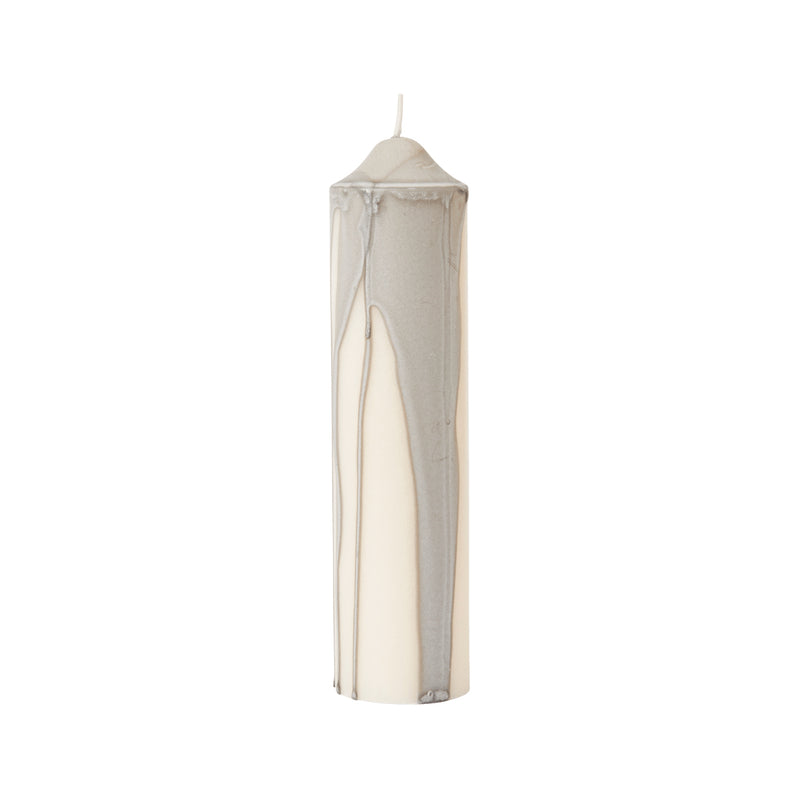 Ferm Living - Dryp Blockkerze | warmes grau