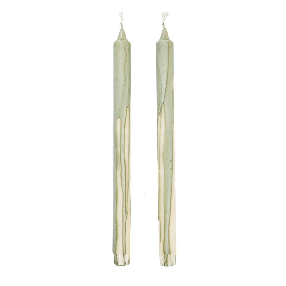 Ferm Living - Dryp Stabkerzen Set | tea green