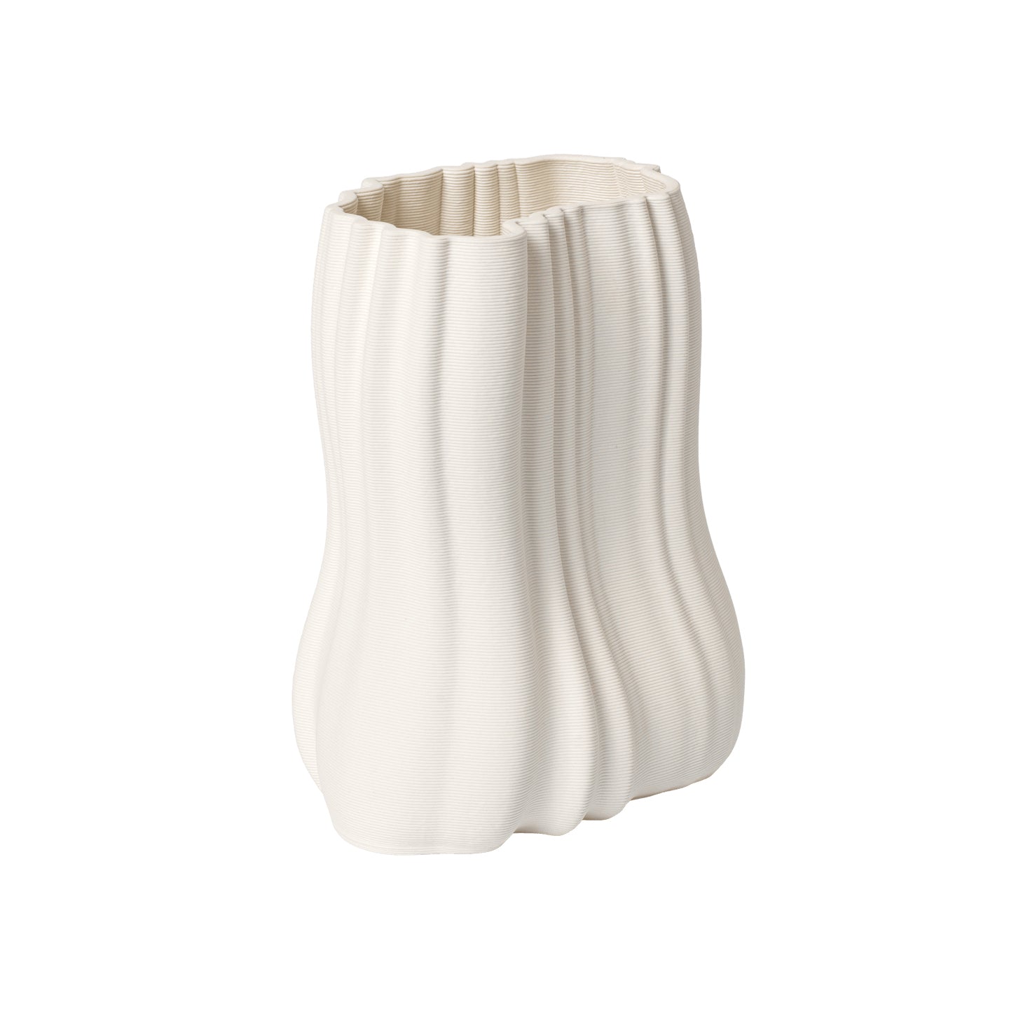 Ferm Living - Moire Vase | H 20 cm / off-white