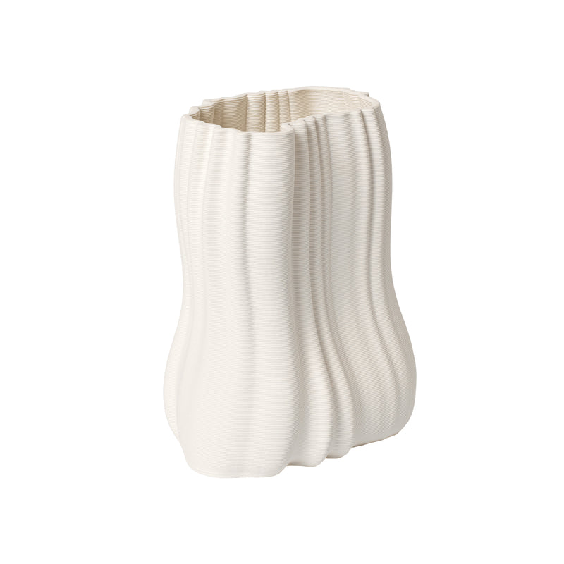 Ferm Living - Moire Vase | H 20 cm / off-white