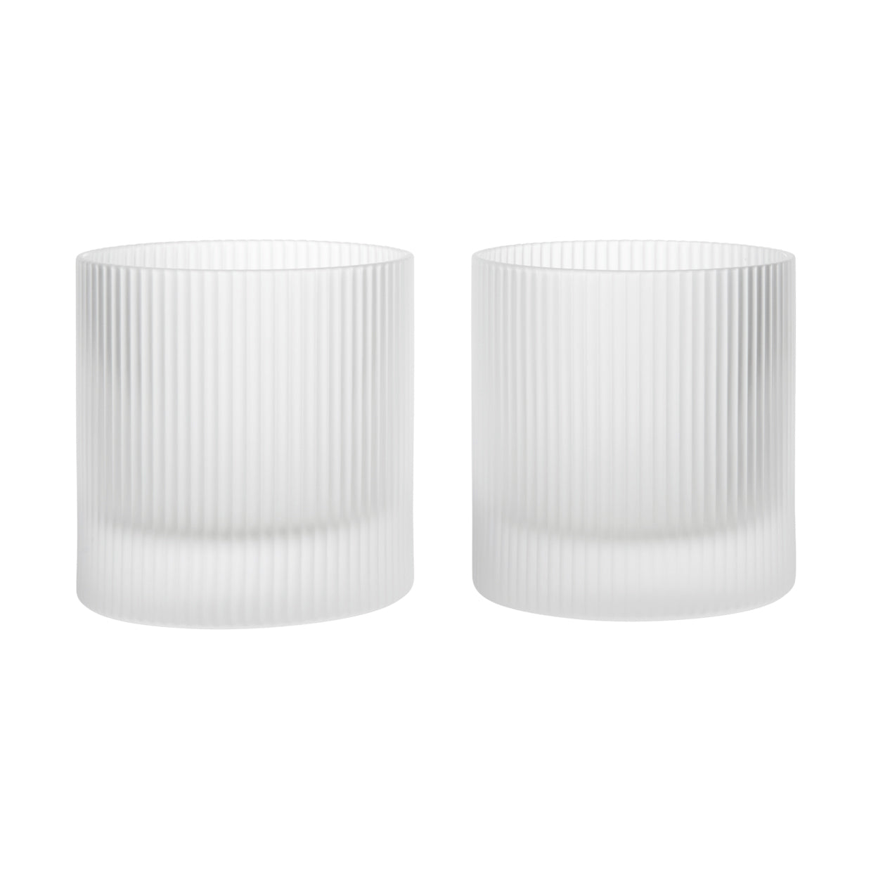 Ferm Living - Ripple Tumbler (2er-Set) | frosted