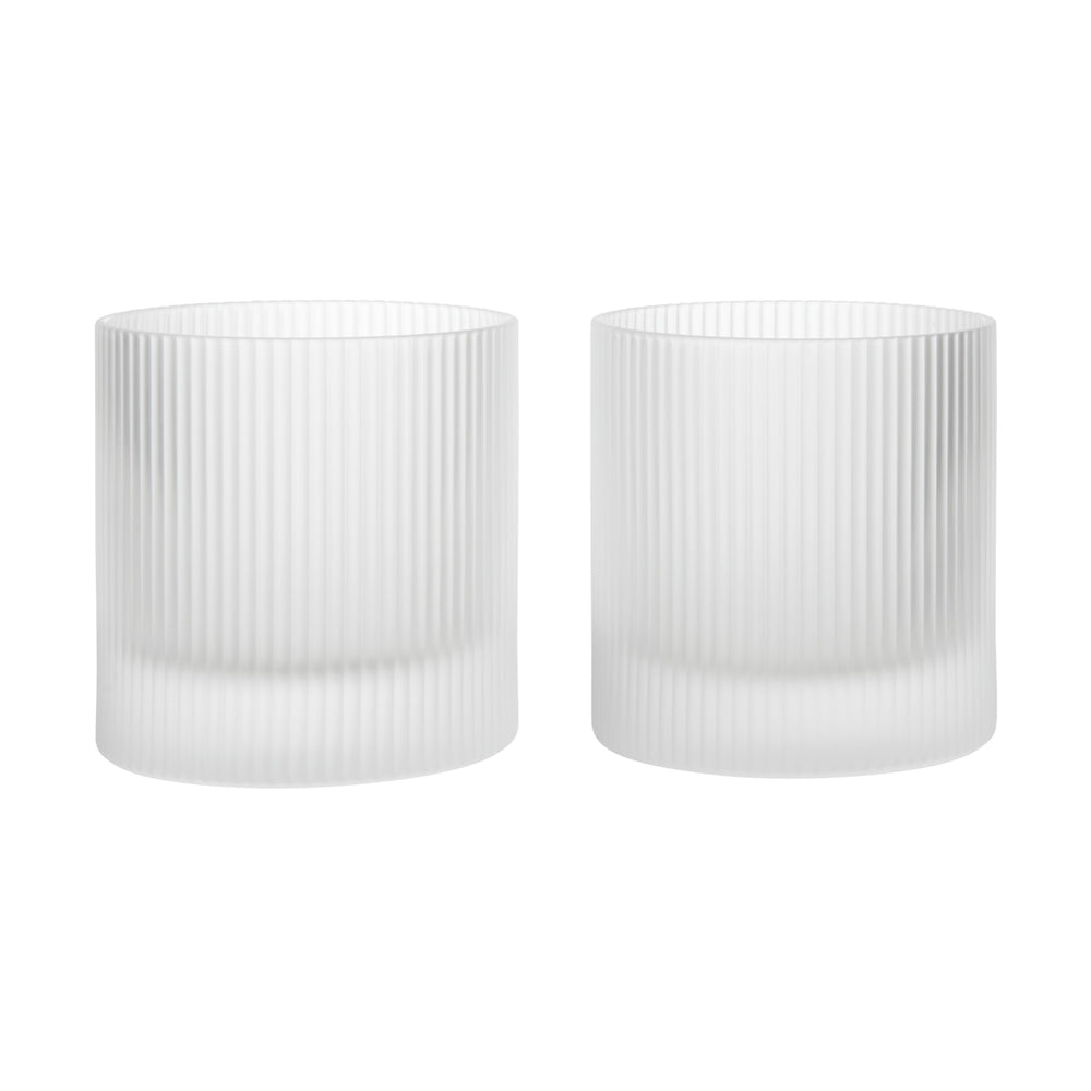 Ferm Living - Ripple Tumbler (2er-Set) | frosted