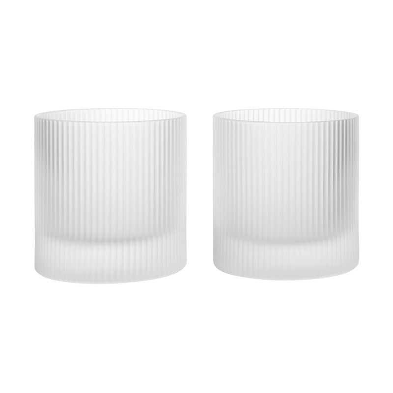 Ferm Living - Ripple Tumbler (2er-Set) | frosted