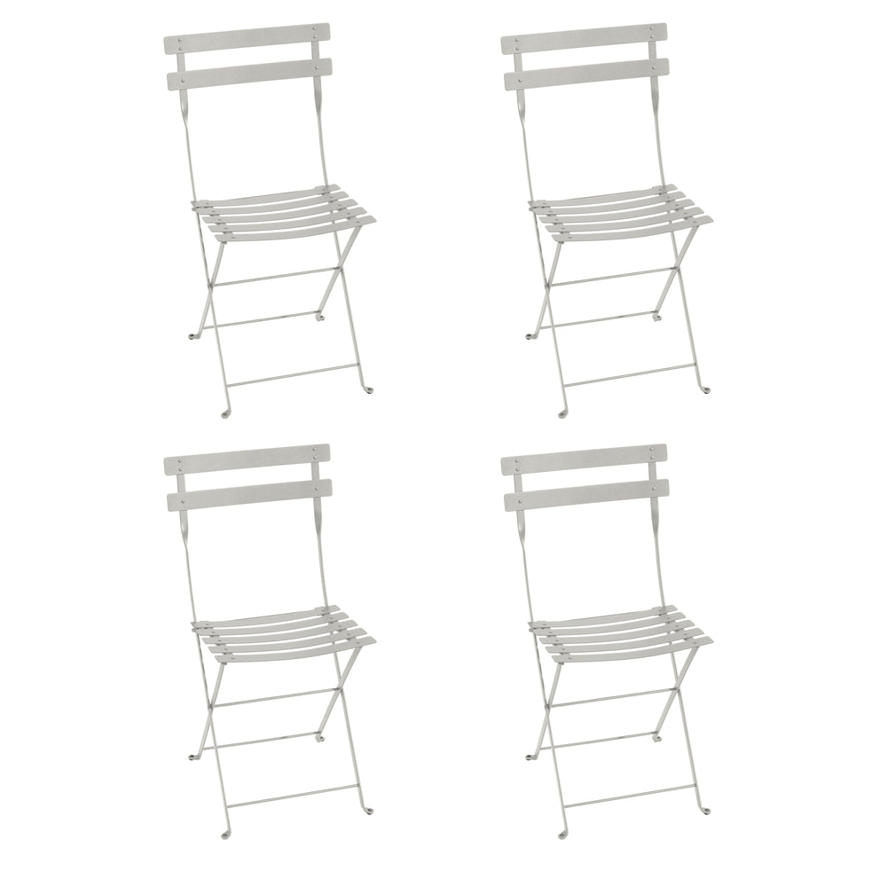 Fermob - Bistro Klappstuhl Metall (4er-Set) | lehmgrau