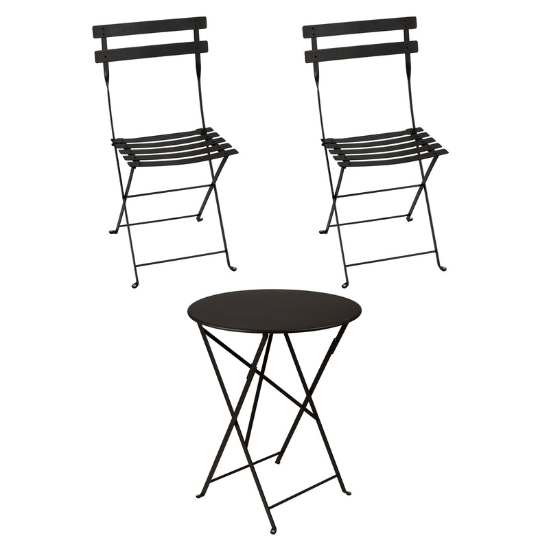 Fermob - Bistro Klapptisch + 2 Klappstühle | lakritze