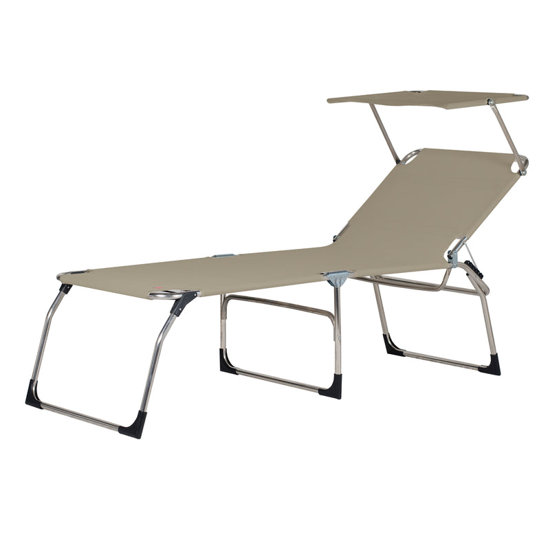 Fiam - Amigo 40+ Sun Dreibeinliege mit Sonnendach | taupe