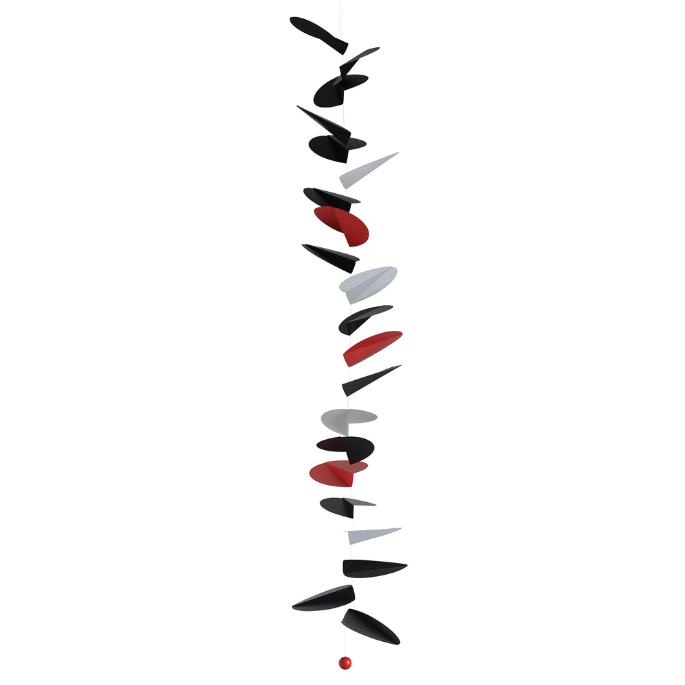 Flensted Mobiles - Turning Leaves Mobile | large / schwarz/weiß/rot