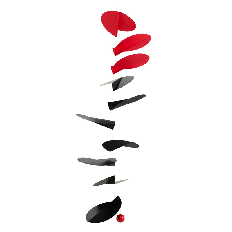 Flensted Mobiles - Turning Leaves Mobile | small / schwarz/rot