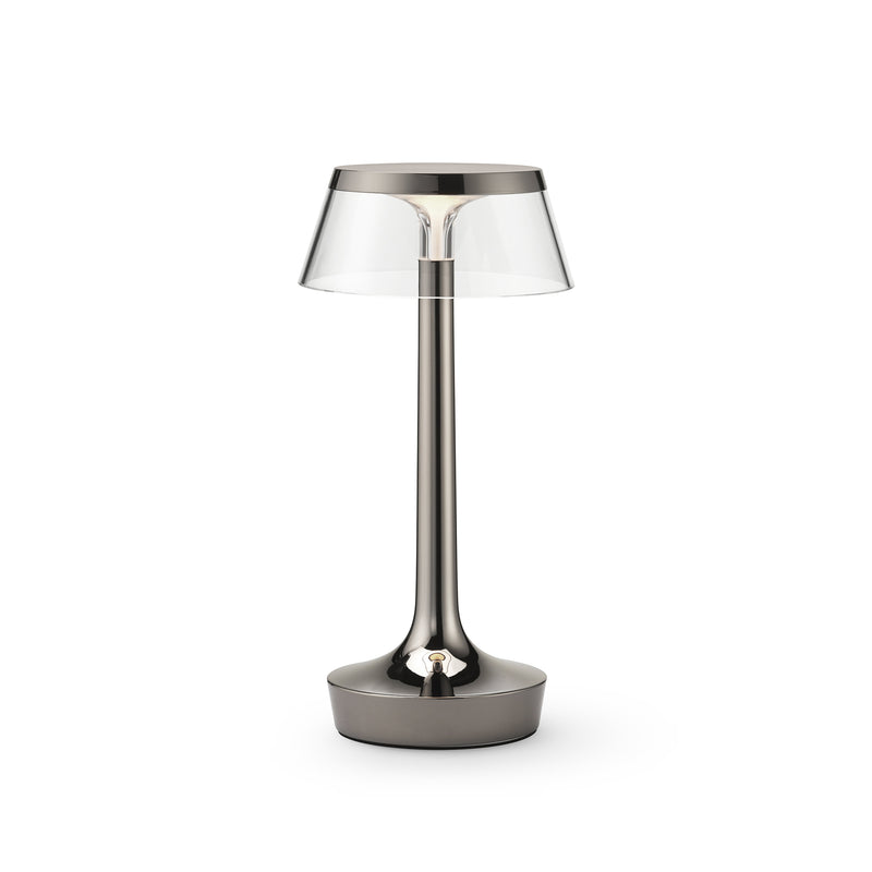 Flos - Bon jour Unplugged LED Akku-Tischleuchte Color Tune | black chrome