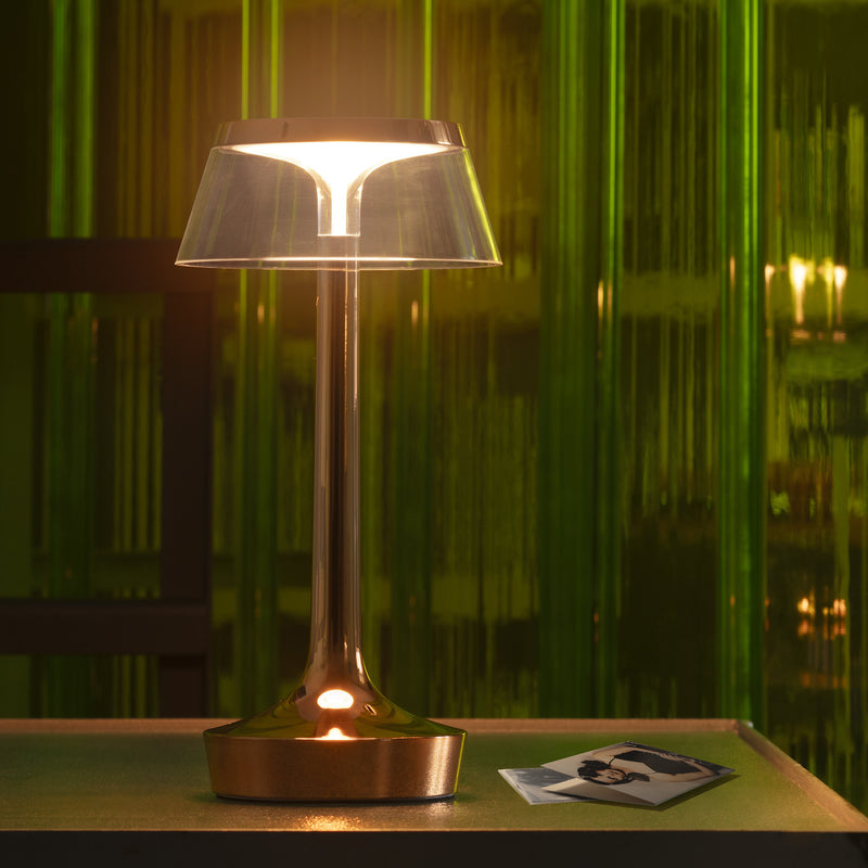 Flos - Bon jour Unplugged LED Akku-Tischleuchte Color Tune | copper