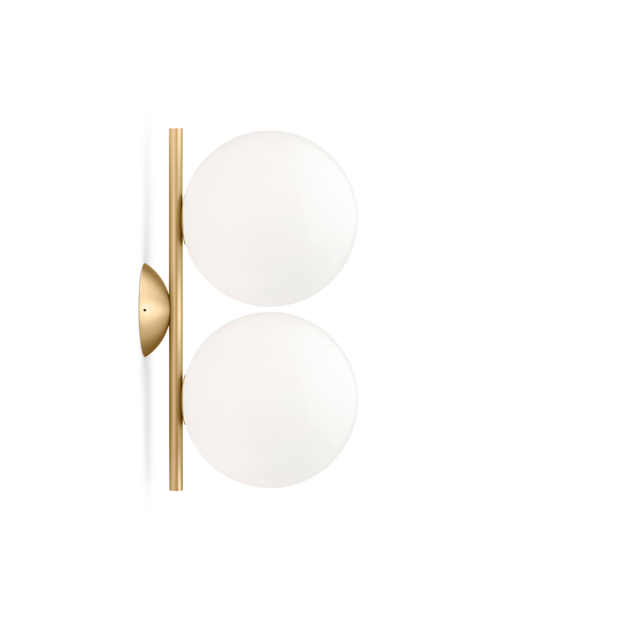 Flos - IC DOUBLE Wand- und Deckenleuchte | Messing