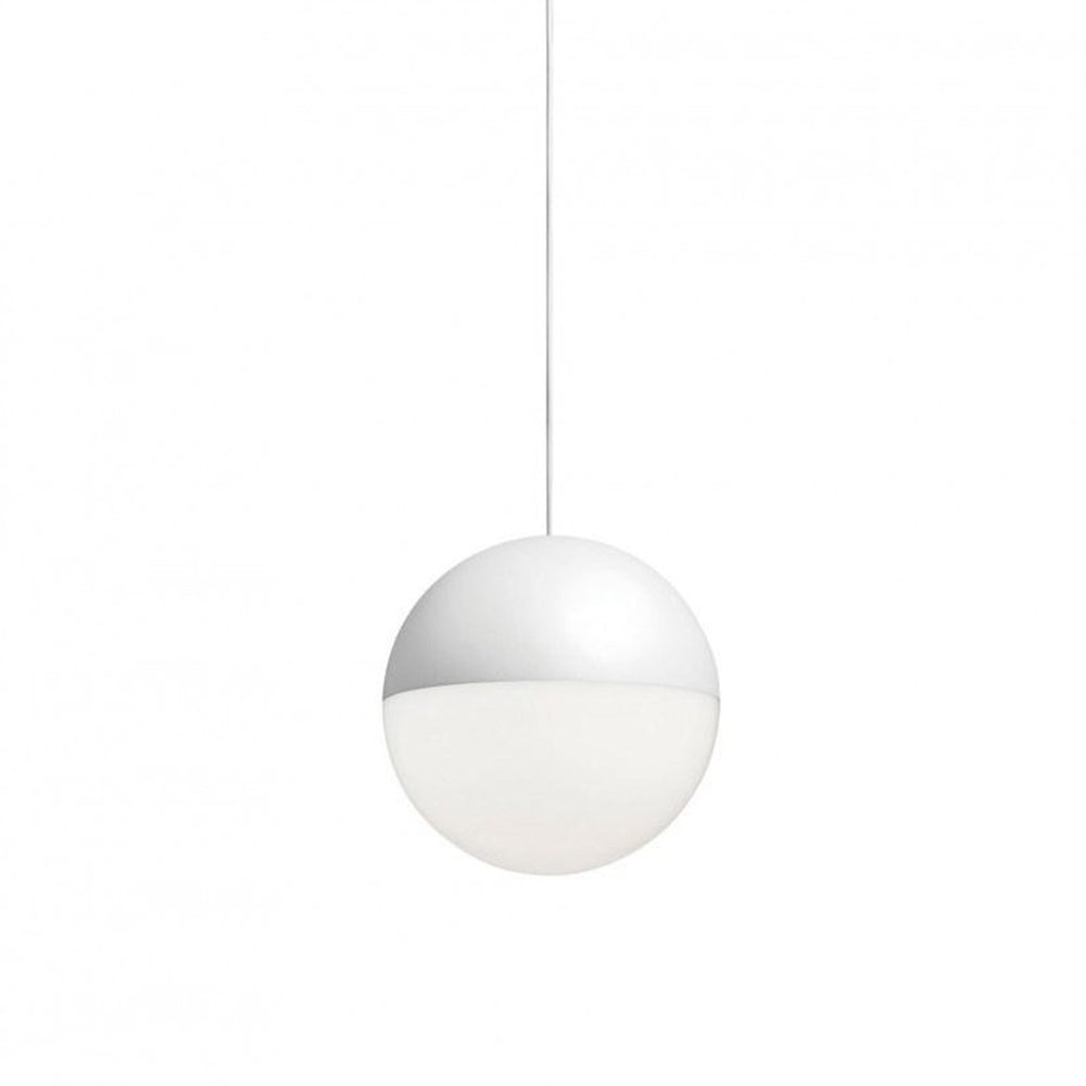 Flos - String Light LED Pendelleuchte Kugelkopf | Kugelkopf / weiß
