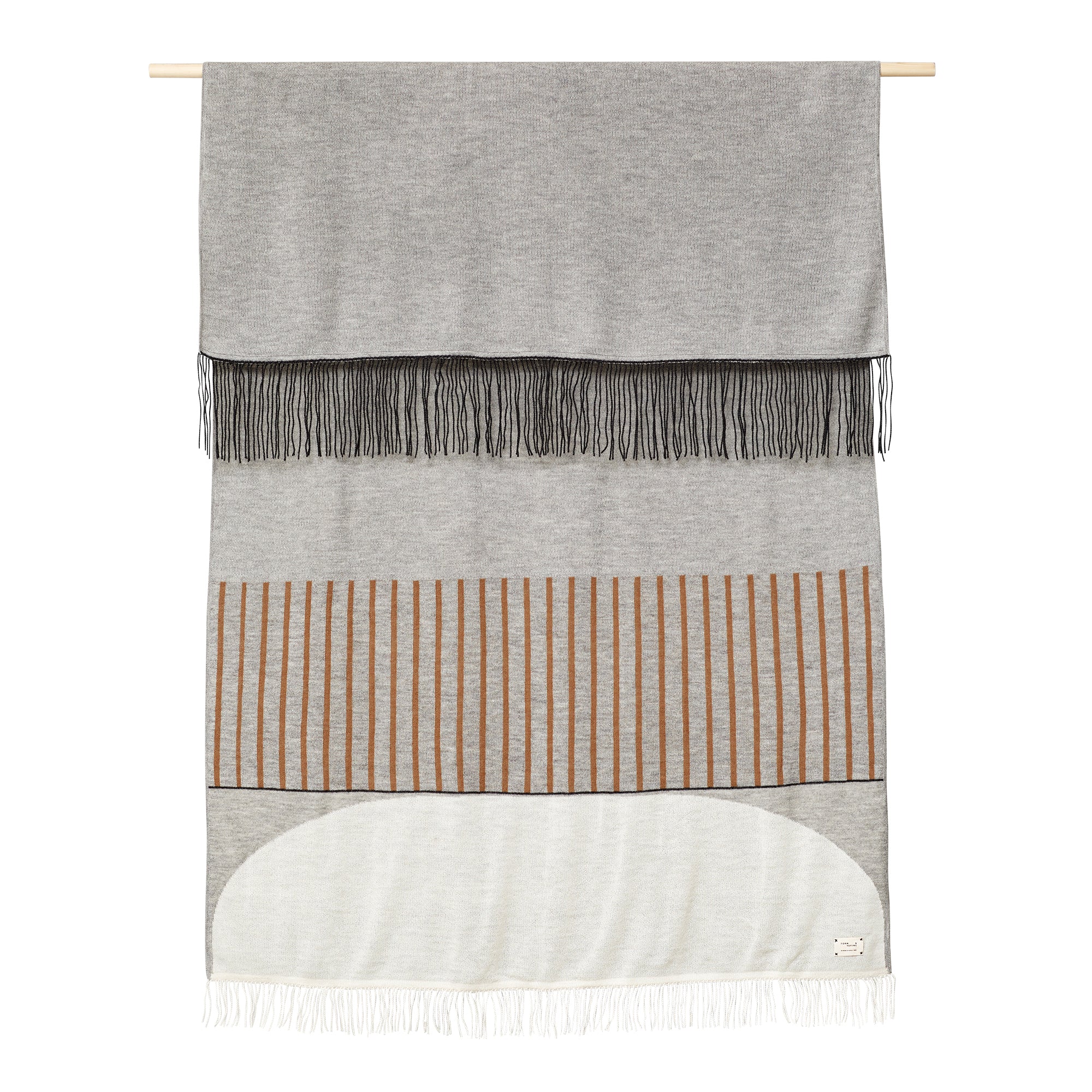 Form &amp; Refine - Aymara Decke | gemustert grau