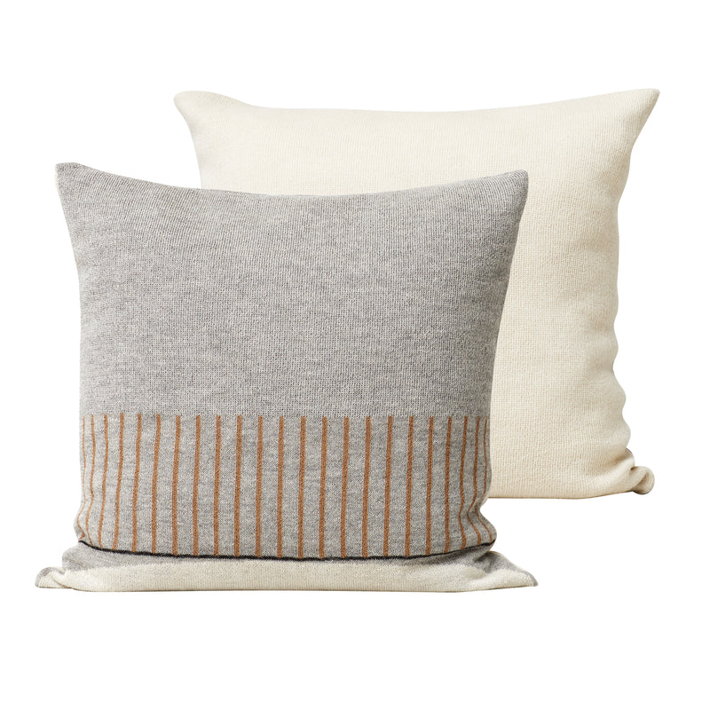 Form &amp; Refine - Aymara Kissen | gemustert grau