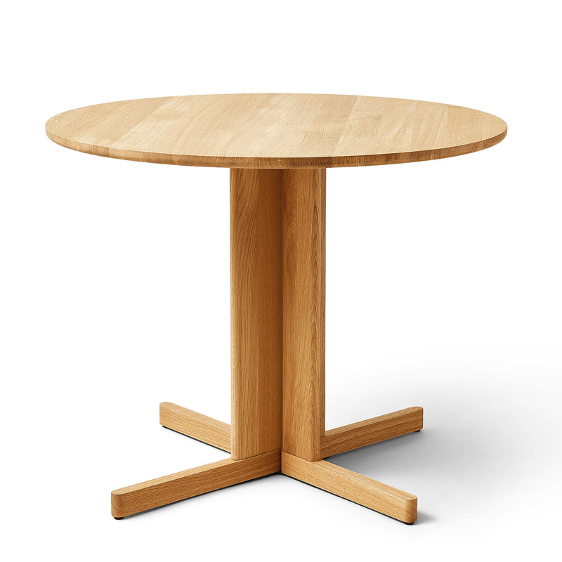 Form &amp; Refine - Trefoil Tisch | Eiche natur / Ø 90 cm
